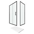 AURLANE - PACK PAROI PORTE DE DOUCHE + PAROI RETOUR + RECEVEUR A POSER - 120x90 COULISSANTE-CRUSH MOON 120x90 - vignette