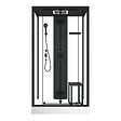 AURLANE - Cabine de douche rectangle 115x90x218 cm - Fonction HAMMAM, Jets Hydromassants, Led et Bluetooth - vignette