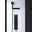 AURLANE - Cabine de douche 110x80x215cm - Verre Trempé - Mitigeur Noir - DUALITY 4 RECTANGLE - vignette