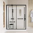 AURLANE - Cabine de douche Sécurisée et Accessible à Tous 160x85x220cm - Mitigeur Thermostatique - vignette