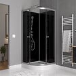 AURLANE - cabine de douche ROUND SHADOW CORNER 90x90x230cm - vignette
