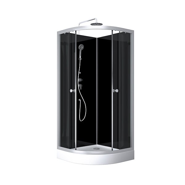 AURLANE - cabine de douche ROUND SHADOW CORNER 90x90x230cm - large