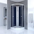 AURLANE - Cabine de douche 1/4 de cercle - 85x85x225cm - NIGHTY - vignette