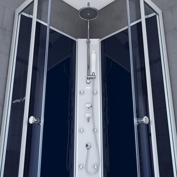AURLANE - Cabine de douche 1/4 de cercle - 85x85x225cm - NIGHTY - large