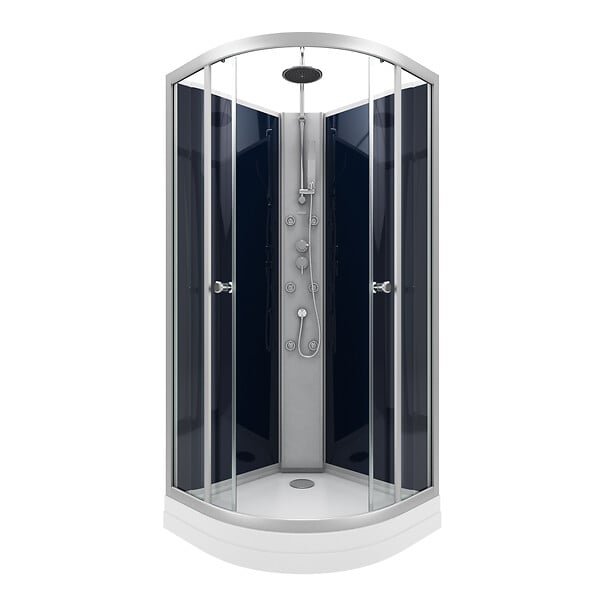 AURLANE - Cabine de douche 1/4 de cercle - 85x85x225cm - NIGHTY - large