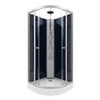 AURLANE - Cabine de douche 1/4 de cercle - 85x85x225cm - NIGHTY - vignette