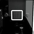 AURLANE - Cabine de douche Carrée Hydro 90x90x218 cm - Porte Pivotante - Fond & Profilés Noir Mat - vignette