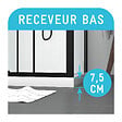 AURLANE - Cabine de douche Hydromassante 110x80 Receveur Bas - Fond Gris et Profilés Noir Mat - GREY STYLE LOW - vignette