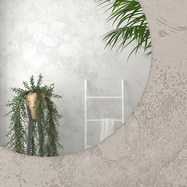 AURLANE - Miroir salle de bain ROND - Diamètre 70cm - GO - large