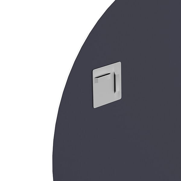 AURLANE - Miroir salle de bain ROND - Diamètre 70cm - GO - large