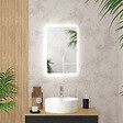 AURLANE - Miroir salle de bain avec eclairage LED - 40x60cm - GO LED - vignette