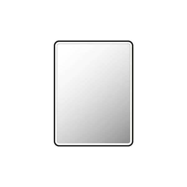 AURLANE - Miroir salle de bain avec eclairage LED et contour noir - 60x80cm - GO BLACK LED - large