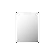 AURLANE - Miroir salle de bain avec eclairage LED et contour noir - 60x80cm - GO BLACK LED - vignette