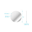 AURLANE - Miroir salle de bain ROND - Diamètre 50cm - GO - vignette