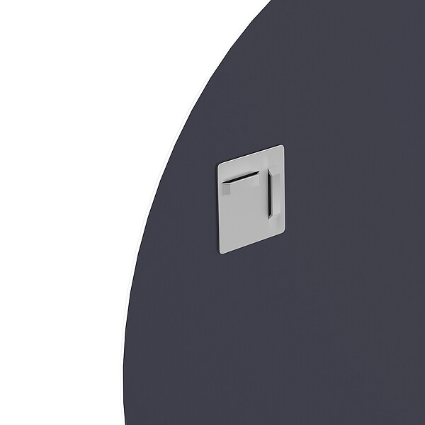 AURLANE - Miroir salle de bain ROND - Diamètre 50cm - GO - large