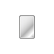 AURLANE - Miroir salle de bain avec eclairage LED et contour noir - 40x60cm - GO BLACK LED - vignette