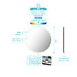 AURLANE - Miroir salle de bain rond avec eclairage LED - Diamètre 50cm - GO LED - vignette