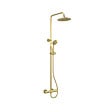 AURLANE - Colonne de douche Thermostatique finition Or Doré Brossé 133x26x52 cm - MOLLY GOLD - vignette