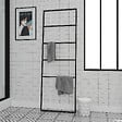 GALEDO - Porte serviettes en métal Noir Mat 60x176cm - Type Atelier - FACTO DARK 2 - vignette