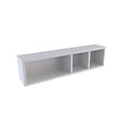 AURLANE - Etagère murale 80x20x20cm blanche de rangement 3 emplacements - PERSONALYZ TRIPLO - vignette