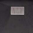 AURLANE - Receveur de douche Noir Effet Pierre 90x140 cm et Grille décor Linéaire en Inox - vignette