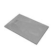 AURLANE - Receveur de douche Gris Effet Pierre 90x140 cm et Grille décor Linéaire en Inox - vignette