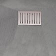 AURLANE - Receveur de douche Gris Effet Pierre 90x140 cm et Grille décor Linéaire en Inox - vignette