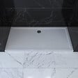AURLANE - RECEVEUR DE DOUCHE A POSER EXTRA-PLAT EN ACRYLIQUE BLANC RECTANGLE - 140x90cm - BAC DE DOUCHE - vignette