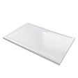 AURLANE - RECEVEUR DE DOUCHE A POSER EXTRA-PLAT EN ACRYLIQUE BLANC RECTANGLE - 140x90cm - BAC DE DOUCHE - vignette