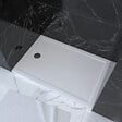 AURLANE - RECEVEUR DE DOUCHE A POSER EXTRA-PLAT EN ACRYLIQUE BLANC RECTANGLE - 120x80 WHITENESS 120 - vignette