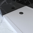 AURLANE - RECEVEUR DE DOUCHE A POSER EXTRA-PLAT EN ACRYLIQUE BLANC RECTANGLE - 120x80 WHITENESS 120 - vignette
