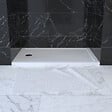 AURLANE - RECEVEUR DE DOUCHE A POSER EXTRA-PLAT EN ACRYLIQUE BLANC RECTANGLE - 120x80 WHITENESS 120 - vignette