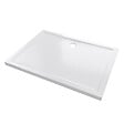 AURLANE - RECEVEUR DE DOUCHE A POSER EXTRA-PLAT ACRYLIQUE BLANC RECTANGLE -120x90cm - vignette