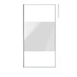 AURLANE - Paroi de Douche 100x200cm Dépolie - Profilé + Barre Plafond Finition Chrome - FREEDOM 2 FROSTED - vignette