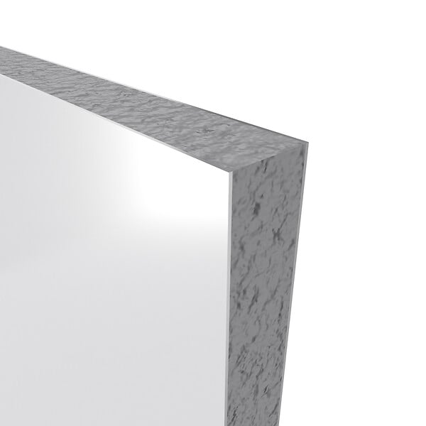 AURLANE - Pack de 2 Panneaux Muraux Aluminium BLANC 90+90x210 cm avec Profilés NOIR MAT - WALL'IT - large