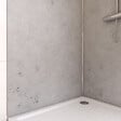 AURLANE - Pack de 2 Panneaux Muraux Pierre Light Grey 90x210 cm avec Profilés ANODISE BRILLANT - STONE'IT - vignette