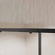 AURLANE - Porte de douche coulissante Noir 140x185cm - Extensible de 126.5 à 140.5 cm - BLACK SLIDE 120 - vignette