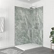 AURLANE - Pack de 2 Panneaux Muraux Pierre Artic Green 90+120x210 cm avec Profilés ANODISE BRILLANT - STONE'IT - vignette