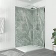 AURLANE - Pack de 2 Panneaux Muraux Pierre Artic Green 90+120x210 cm avec Profilés ANODISE BRILLANT - STONE'IT - vignette