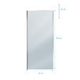 AURLANE - Paroi de Douche 90x200cm Verre Fumé - Profilé + Barre Plafond Finition Chrome - FREEDOM 2 SMOKED - vignette