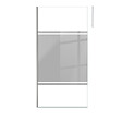 AURLANE - Paroi de Douche 100x200cm Miroir - Profilé + Barre Plafond Finition Chrome - FREEDOM 2 MIRROR - vignette