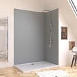 AURLANE - Panneau Mural Finition Aluminium Gris Clair Silver 120 x 210 cm - WALL'IT SILVER - vignette