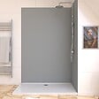 AURLANE - Panneau Mural Finition Aluminium Gris Clair Silver 120 x 210 cm - WALL'IT SILVER - vignette