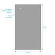 AURLANE - Panneau Mural Finition Aluminium Gris Clair Silver 120 x 210 cm - WALL'IT SILVER - vignette