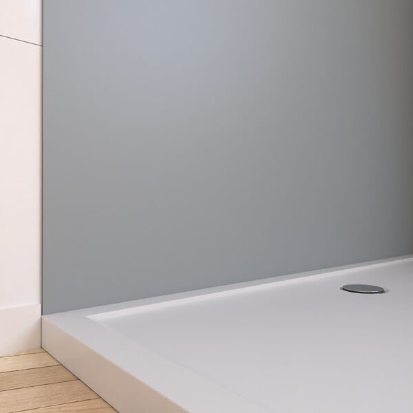 AURLANE - Panneau Mural Finition Aluminium Gris Clair Silver 120 x 210 cm - WALL'IT SILVER - large