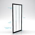 AURLANE - Paroi retour pour porte de douche - 80x200 cm - CRUSHX RETOUR 80CM - vignette