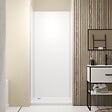 AURLANE - Pack de 3 Panneaux Muraux Aluminium Blanc 90x210 cm avec Profilés Chrome WALL'IT - vignette