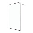 AURLANE - Paroi de Douche 120x200 cm - Cadre et Bras Aluminium Chrome - CHROMED CONTOURING - vignette
