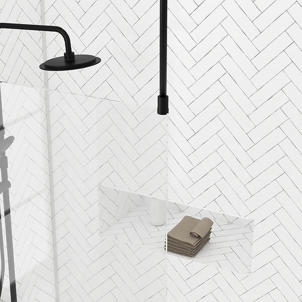 AURLANE - Paroi de Douche 100x200cm Verre Transparent - Profilé + Barre Plafond Noire - FREEDOM 2 BLACK - large