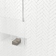 AURLANE - Paroi de Douche 90x200cm Miroir - Profilé + Barre Plafond Finition Chrome - FREEDOM 2 MIRROR - vignette